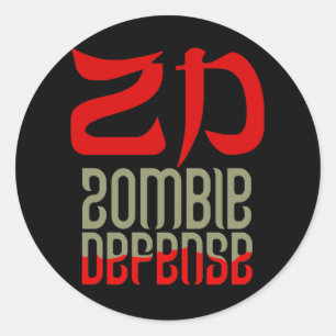 Pegatinas de la defensa del zombi