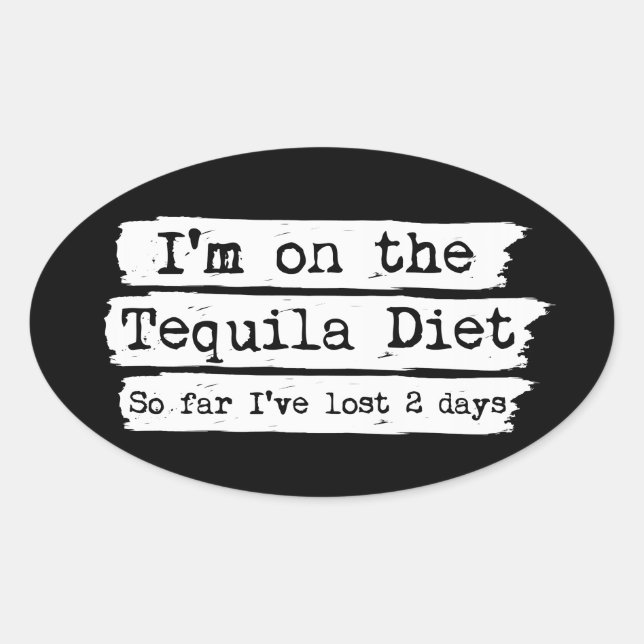 Pegatinas de la Dieta Tequila (Anverso)