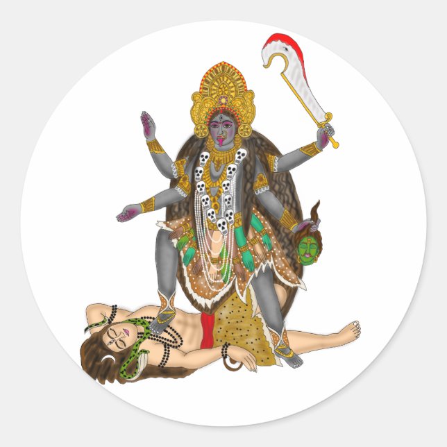 Pegatinas de la diosa Kali (Anverso)