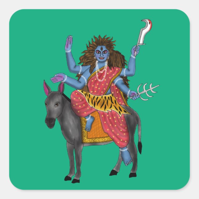 Pegatinas de la Diosa Kalratri (Anverso)