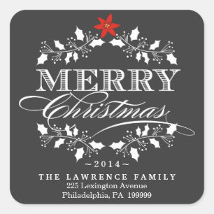 Pegatinas de la dirección de la guirnalda del