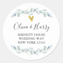 Pegatinas de la dirección de retorno de Eucalipto 