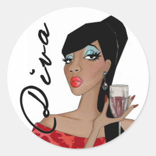 Pegatinas de la Diva totalmente Fabulosos