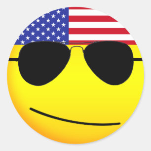 Pegatinas de la emoji de la bandera americana