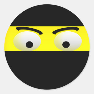 Pegatinas de la emoji de Ninja de la diversión