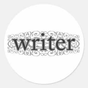Pegatinas de la escritura del escritor de Fleur