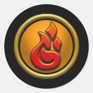 Pegatinas de la escuela del fuego Wizard101