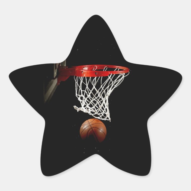 Pegatinas de la Estrella de Baloncesto (Anverso)