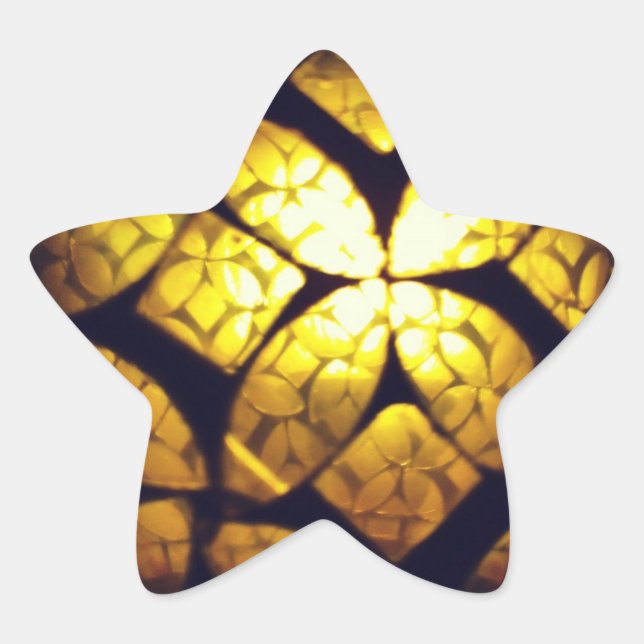 Pegatinas de la estrella de la textura de vidrio a (Anverso)
