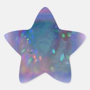 Pegatinas de la Estrella de Sueño Irridescendiente