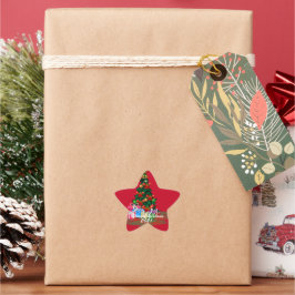 Pegatinas de la Estrella del Árbol de Navidad