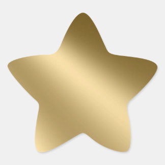 Pegatinas de la estrella del oro brillante
