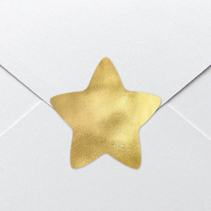 Pegatinas de la estrella del Relieve metalizado mo