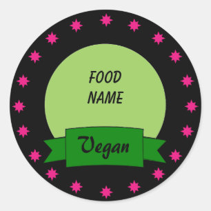 Pegatinas de la etiqueta de alimentos para persona