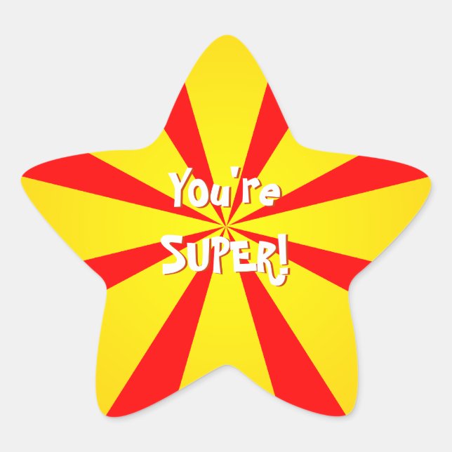 Pegatinas de la explosión amarilla y roja (Anverso)