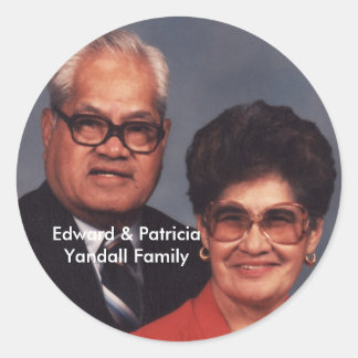Pegatinas de la familia Edward y Patricia Yandall