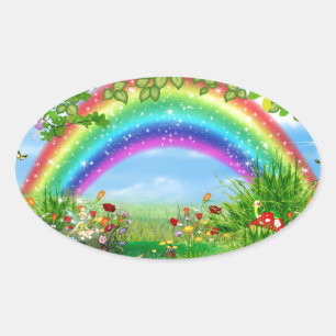 Pegatinas de la fantasía del arco iris