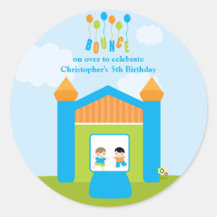 Pegatinas de la fiesta de cumpleaños de los