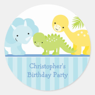 Pegatinas de la fiesta de cumpleaños del