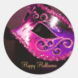 Pegatinas de la fiesta de halloween de mascarada r