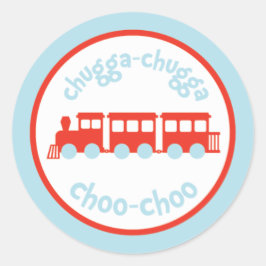 Pegatinas de la Fiesta del Cumpleaños del Tren