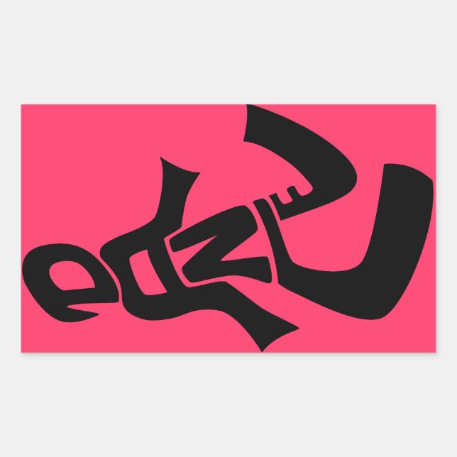 Pegatinas de la Figura Danza Leída (Anverso)