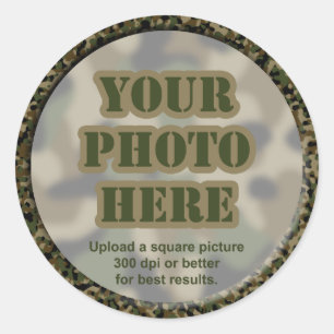 Pegatinas de la foto del camuflaje (hoja de 20