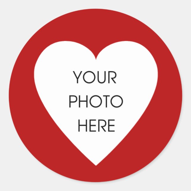 Pegatinas de la frontera del corazón rojo (Anverso)