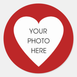 Pegatinas de la frontera del corazón rojo