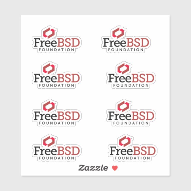 Pegatinas de la Fundación FreeBSD (Hoja)