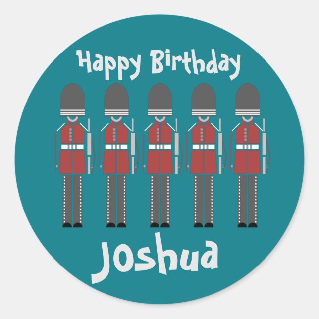 Pegatinas de la Guardia de la Reina de Londres (Anverso)