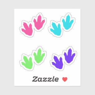 Pegatinas de la Huella de Dinosaurios