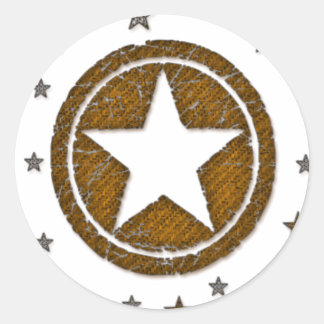 Pegatinas de la insignia estelar occidental con ca