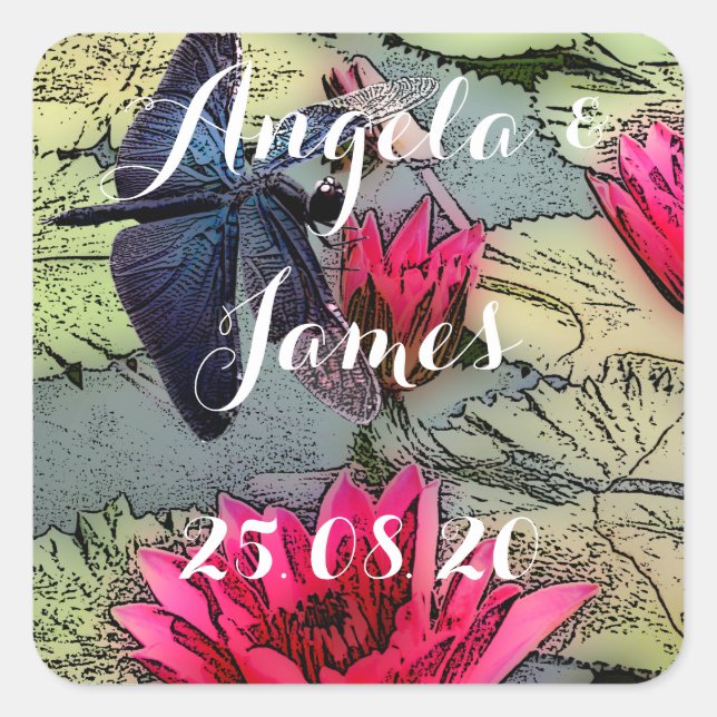 Pegatinas de la libélula (Anverso)