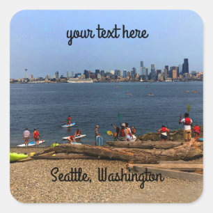 Pegatinas de la línea aérea n° 4-1 de Seattle