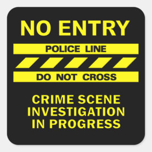 Pegatinas de la línea de policía