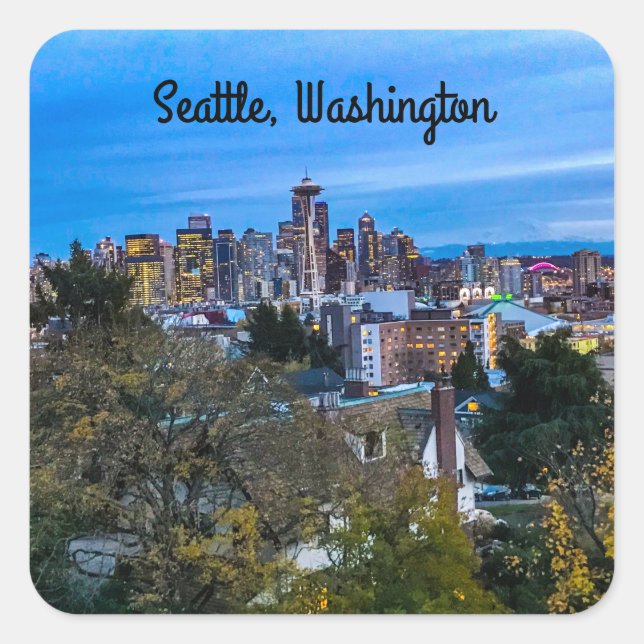Pegatinas de la Línea Siete de Seattle (Anverso)