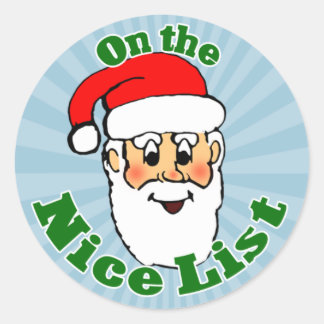 Pegatinas de la Lista Niza de Santa