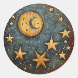 Pegatinas de la Luna Celestial y las Estrellas
