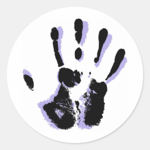 Pegatinas de la mano amiga