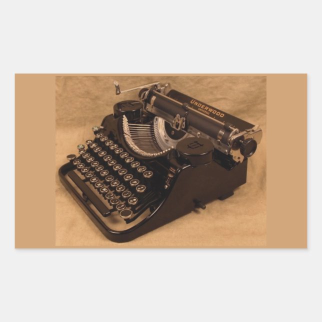 Pegatinas de la máquina de escribir subleña de la  (Anverso)
