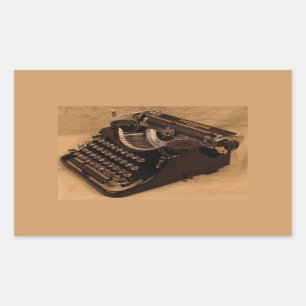 Pegatinas de la máquina de escribir subleña de la 