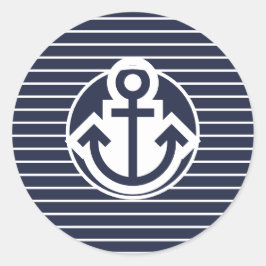 Pegatinas de la Marina y del Ancla Blanco