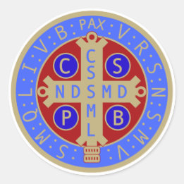 Pegatinas de la Medalla de San Benedicto