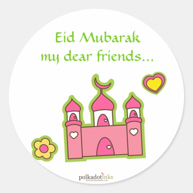 Pegatinas de la Mezquita Rosa (Anverso)