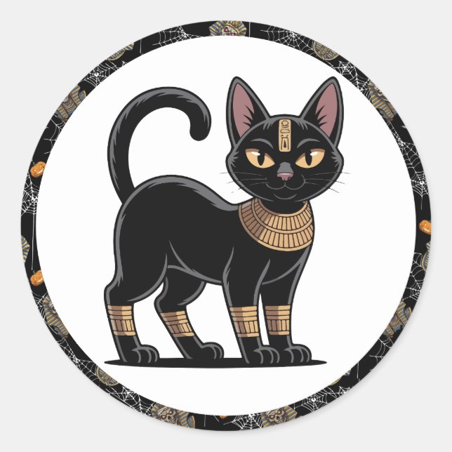 🤍 Pegatinas de la Mummy del Faraón Blanco 🎃 👑 (Anverso)