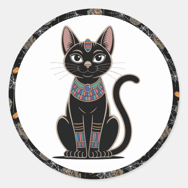 🤍 Pegatinas de la Mummy del Faraón Blanco 🎃 👑 (Anverso)