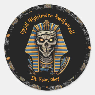 🖤 Pegatinas de la Mummy del Faraón Negro 🎃 👑
