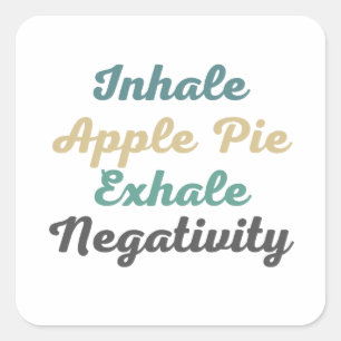 Pegatinas de la Negatividad de Exhale de Apple Inh