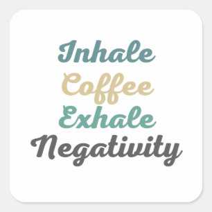 Pegatinas de la Negatividad por Exhale de Café Inh
